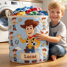 Load image into Gallery viewer, Unique Quilted Laundry Basket Personalized Gifts 04TODT290626 Laundry Basket PopCulturePrints
