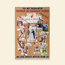 Load image into Gallery viewer, Custom True Crime Partner Evidence Board - Personalized Wall Art for Couples Poster &amp; Canvas PopCulturePrints
