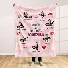 Load image into Gallery viewer, Personalized Naughty Couple Blanket - Custom Photo Gift for Couples Blanket PopCulturePrints
