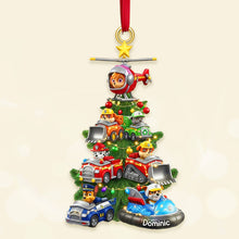 Load image into Gallery viewer, &quot;Celebrate Christmas with Cute Animals - Personalized Acrylic Ornament&quot; Ornament PopCulturePrints
