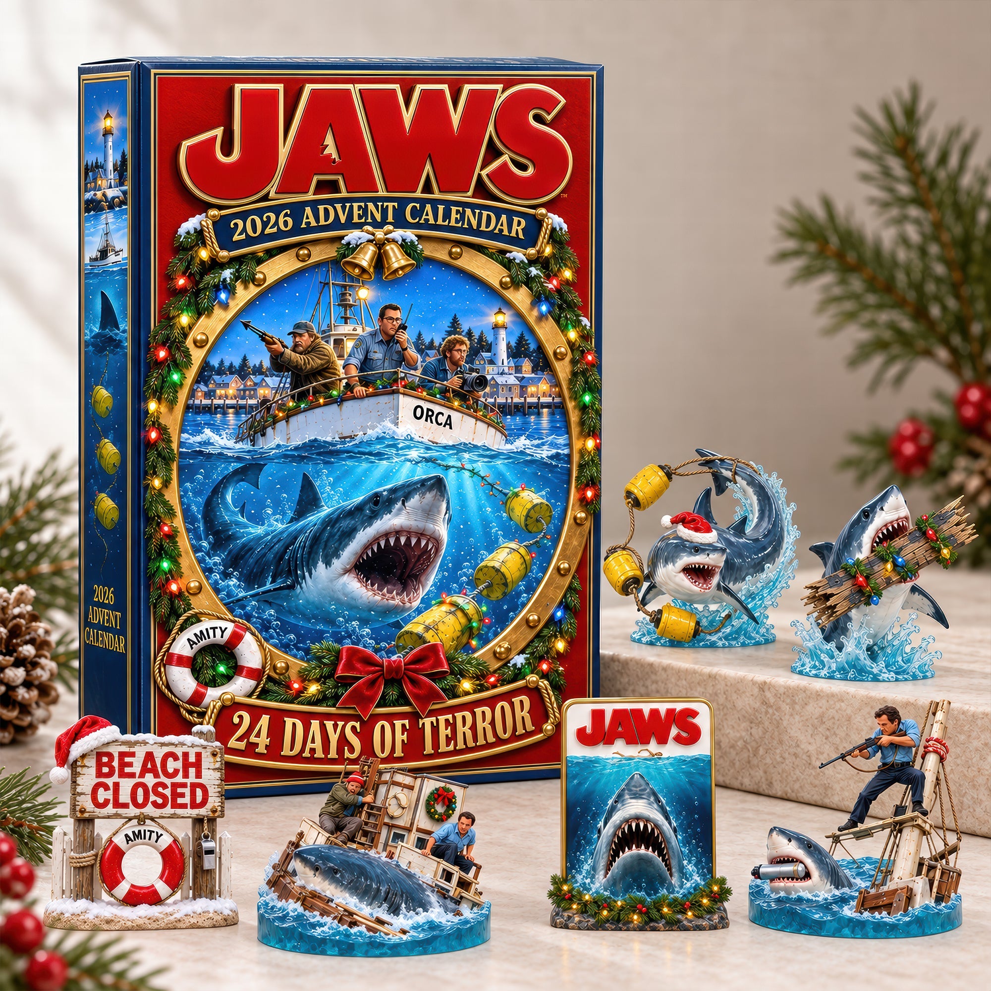 "Unwrap 24 Days of Terror This Holiday Season" - The Leviathan Of The Deep Advent Calendar Blind Box - Personalized Christmas Gift for Fans of Classic Movies, Pop Culture Enthusiasts, and Holiday Lovers