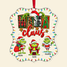 Load image into Gallery viewer, Personalized Mama Claus Ornament with Cartoon Characters Ornament PopCulturePrints
