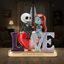 Load image into Gallery viewer, Till Death Do Us Part - Personalized Couple Acrylic Light Box Light Box PopCulturePrints
