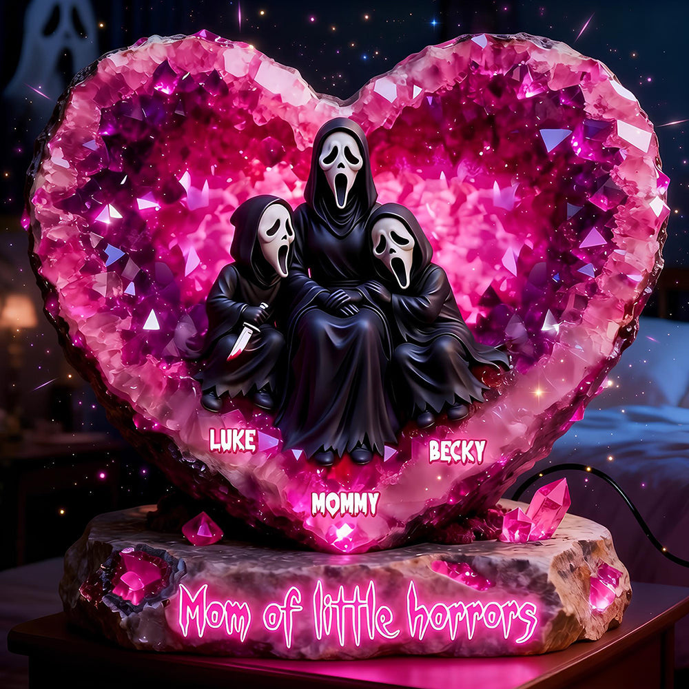 "Mom of Little Horrors" - Spooky Love Acrylic Light Box - Personalized Gift for Mother, Grandma, and More Light Box PopCulturePrints