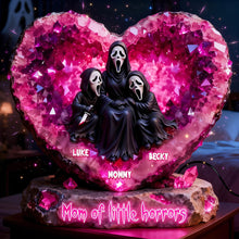 Load image into Gallery viewer, "Mom of Little Horrors" - Spooky Love Acrylic Light Box - Personalized Gift for Mother, Grandma, and More Light Box PopCulturePrints
