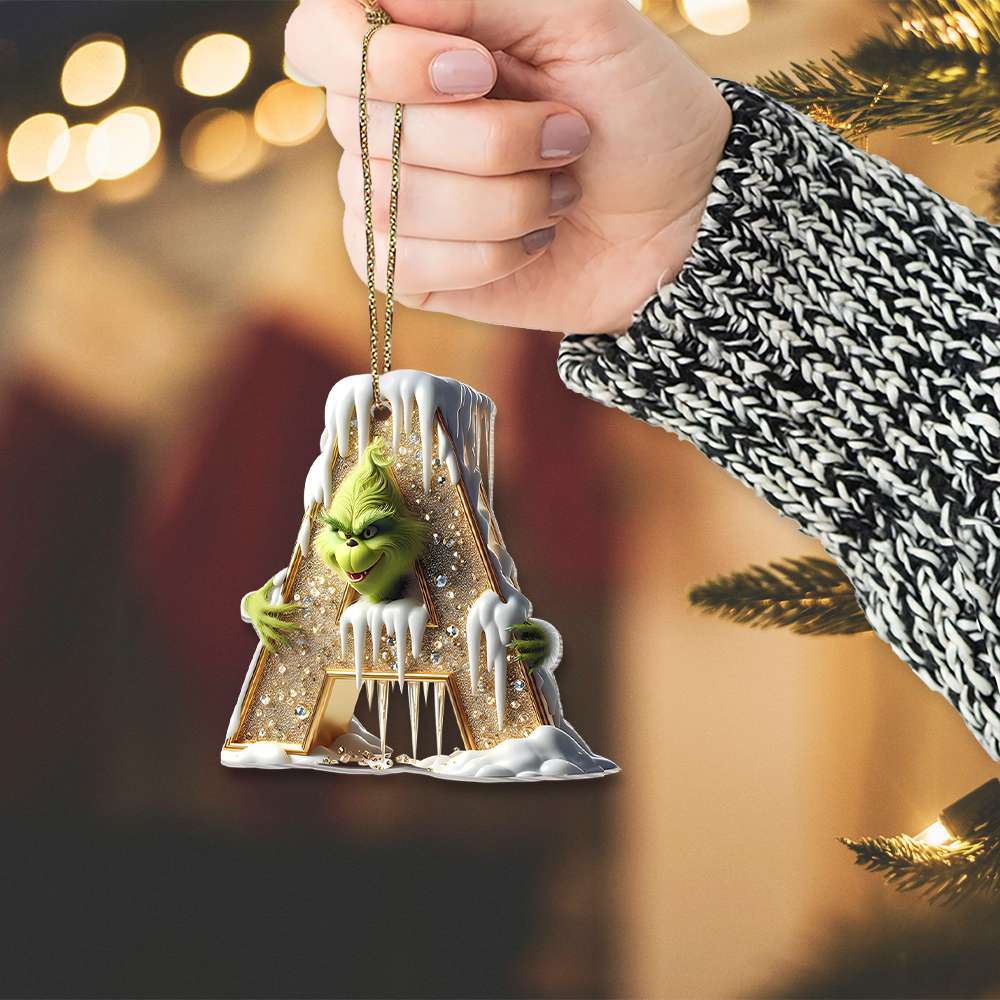 Custom Alphabet Letter Christmas Ornament for Movie Lovers Ornament PopCulturePrints