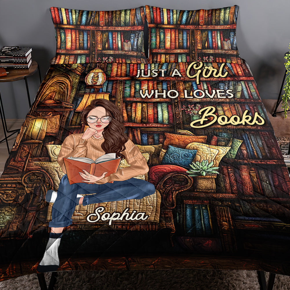 Custom Book Lover Quilt Bed Set