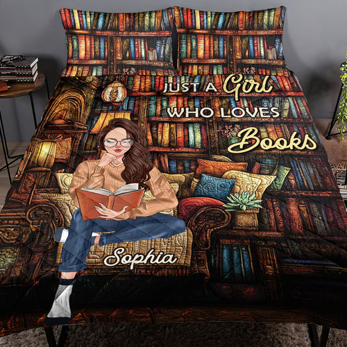 Custom Book Lover Quilt Bed Set Blanket PopCulturePrints