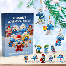 Load image into Gallery viewer, Sophia's Advent Calendar – A Smurfy Season of Joy | Personalized Christmas Gift Advent Calendar PopCulturePrints
