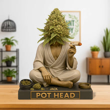 Load image into Gallery viewer, “Celebrate Your Cannabis Passion!” - Pot Human Head Acrylic Plaque - Personalized Gift for Stoners Shaped Plaques PopCulturePrints
