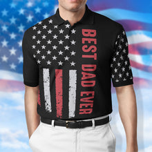 Load image into Gallery viewer, Custom Superhero Family 3D Polo Shirt for Dad - Best Dad Ever Polo Shirts PopCulturePrints
