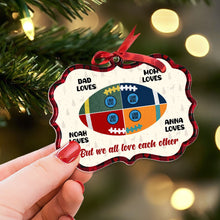 Load image into Gallery viewer, Personalized Family Christmas Ornament - Custom American Football Design Ornament PopCulturePrints

