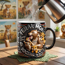 Load image into Gallery viewer, Feral Moms Social Club - Personalized Magic Mug for Loving Moms Coffee Mug PopCulturePrints
