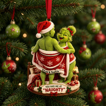 Load image into Gallery viewer, You Had Me at Naughty - Funny Couple Moments Christmas Ornament - Personalized Gift for Couples

