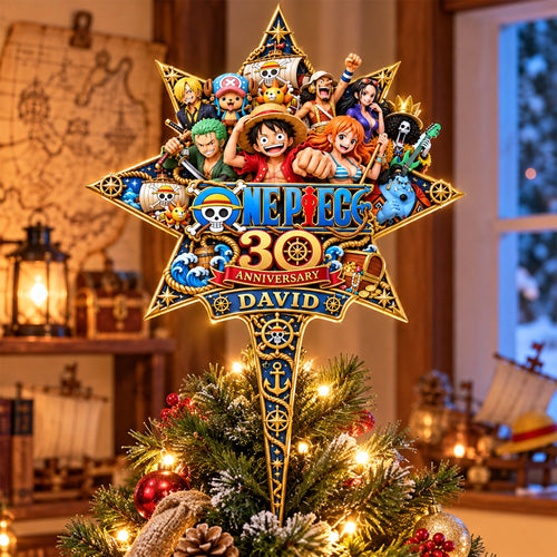 Celebrate in Style! 30th Anniversary Adventure Acrylic Christmas Tree Topper - Personalized Gifts for Fans Ornament PopCulturePrints