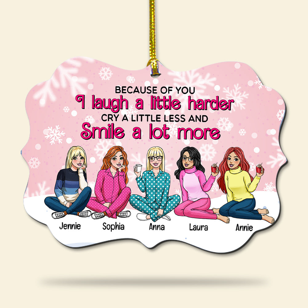 Custom Friends Christmas Ornament - Laugh, Cry, Smile Ornament PopCulturePrints