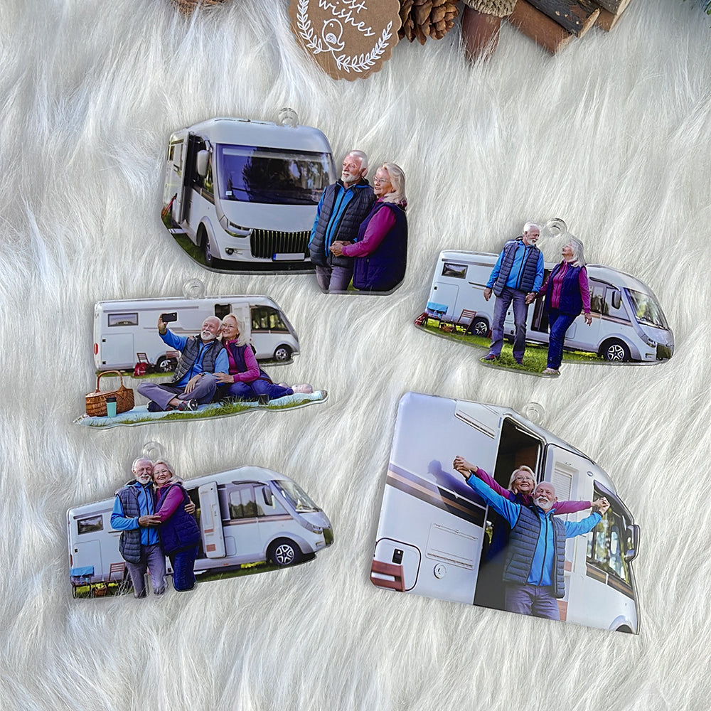 Personalized Camping Lovers Photo Ornament Ornament PopCulturePrints