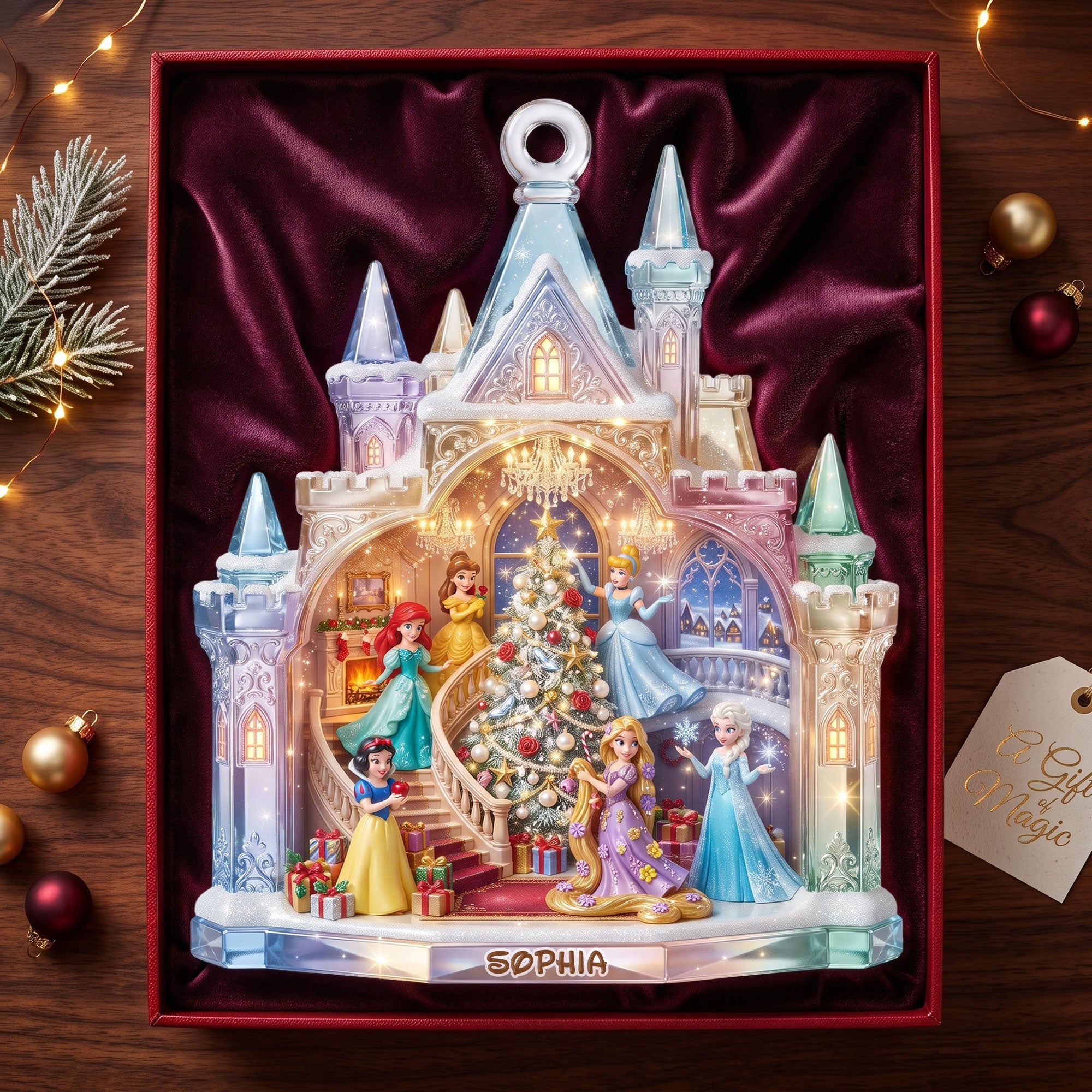 Fairytale Princess Holiday Ornament - Personalized Christmas Gifts 05tyti140826 Ornament PopCulturePrints