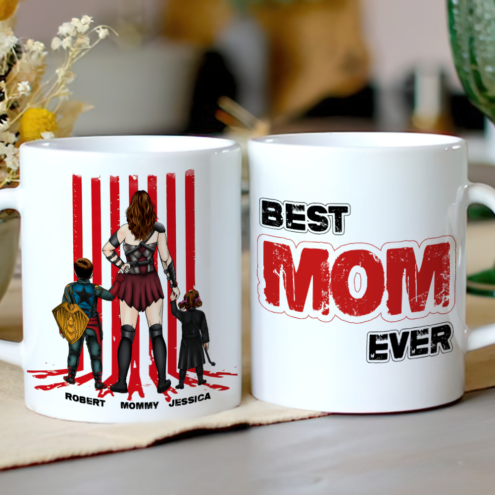 "The Best Mom Ever Mug – Celebrate Mom with Personalized Touch" - Coffee Mug, Custom Gift for Mom, Grandma, or Any Amazing Caregiver Coffee Mug PopCulturePrints