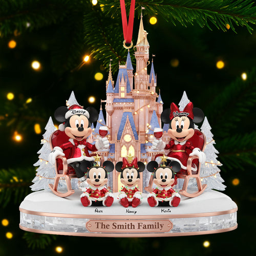 “Celebrate Family Togetherness” - Personalized Family Christmas Ornament - Custom Gift for Parents, Kids, and Loved Ones Ornament PopCulturePrints