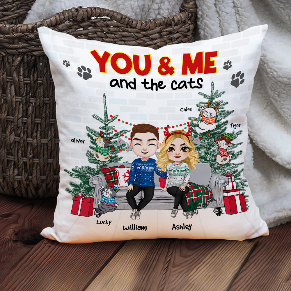 Personalized Cat Lover Pillow - Couple Gift | Christmas Special | Valentine's Day Gifts Pillow PopCulturePrints