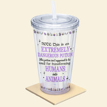 Load image into Gallery viewer, Personalized Witchcraft Acrylic Tumbler - Halloween Potion Design Tumbler Cup PopCulturePrints
