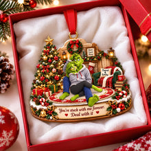 Load image into Gallery viewer, You're Stuck With Me Forever - Furry Mischief Couples Acrylic Ornament
