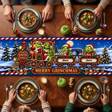 Load image into Gallery viewer, Family Christmas Train Table Runner - Personalized Gifts For Family Quilted Table Runner 04TYTA240926 Quilted Table Runner PopCulturePrints
