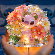Load image into Gallery viewer, "Celebrate Mom with Love!" - Alien Floral Mom Light Box - Personalized Gift for Moms, Grandmas &amp; More Light Box PopCulturePrints

