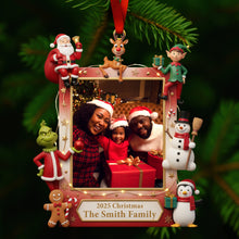 Load image into Gallery viewer, Christmas Picture Frame Acrylic Ornament - Custom Photo Gifts For Family 01HYQN071125 Ornament PopCulturePrints
