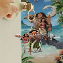 Load image into Gallery viewer, Personalized Movie Lover Acrylic Keychain - Adventure Duo Theme Keychains PopCulturePrints
