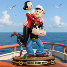 Load image into Gallery viewer, You Make My Heart Throb - Funny Couple Acrylic Plaque - Personalized Gift for Loved Ones Shaped Plaques PopCulturePrints
