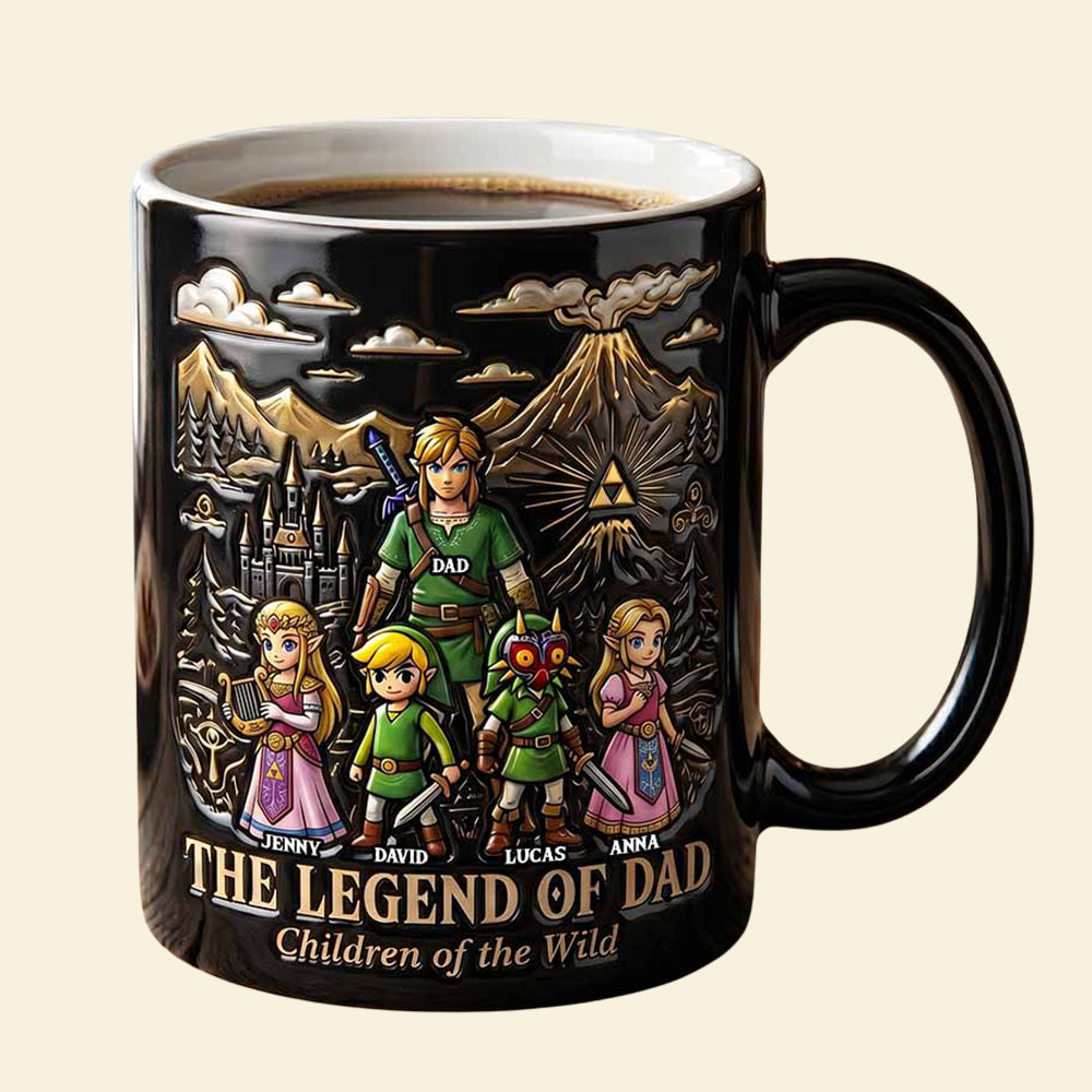 "Adventure Awaits with Every Sip!" - Fantasy Adventure Magic Coffee Mug - Personalized Gift for Dads, Grandpas, and Father Figures Coffee Mug PopCulturePrints