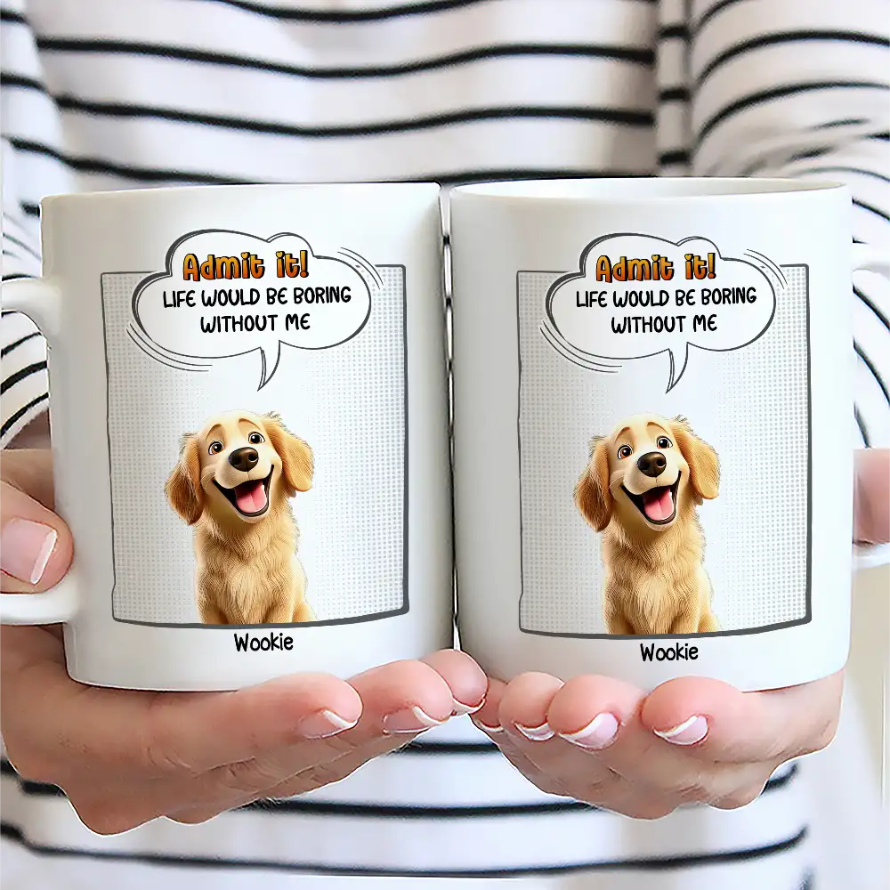 Dear Mom, Forget Mother's Day - Personalized Dog Lovers Mug Mug PopCulturePrints
