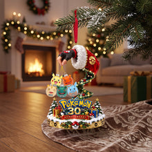 Load image into Gallery viewer, Celebrate Together: 30th Anniversary Pokémon Acrylic Ornament - Personalized Christmas Gift for Family
