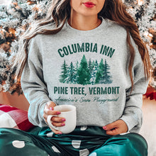 Load image into Gallery viewer, Columbia Inn Christmas Sweatshirt for Movie Enthusiasts
