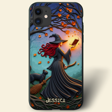 Load image into Gallery viewer, Enchanting Witch Phone Case - Personalized Gift for the Magical Soul Phone Case PopCulturePrints
