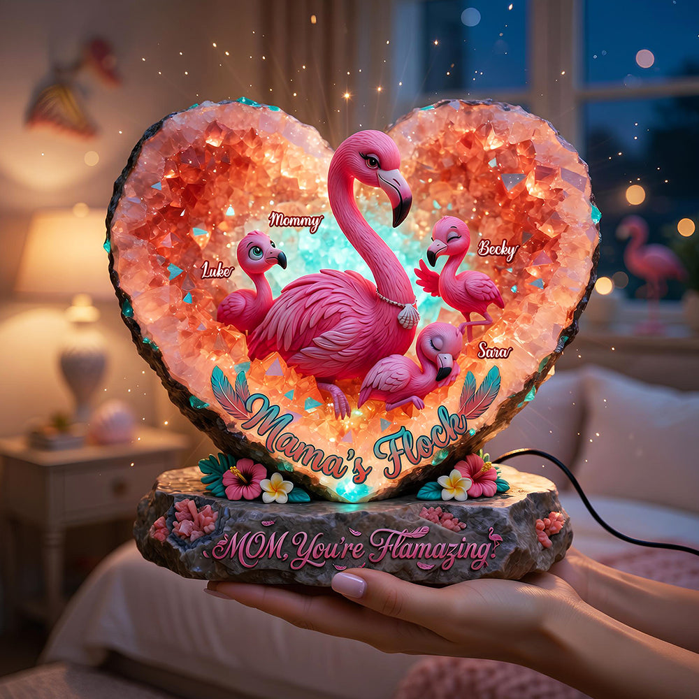“Mom, You're Flamazing!” - Personalized Flamingo Light Box for Mothers Light Box PopCulturePrints