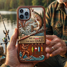 Load image into Gallery viewer, We Hooked The Best Dad - Personalized Reel Cool Fishing Dad Phone Case Phone Case PopCulturePrints
