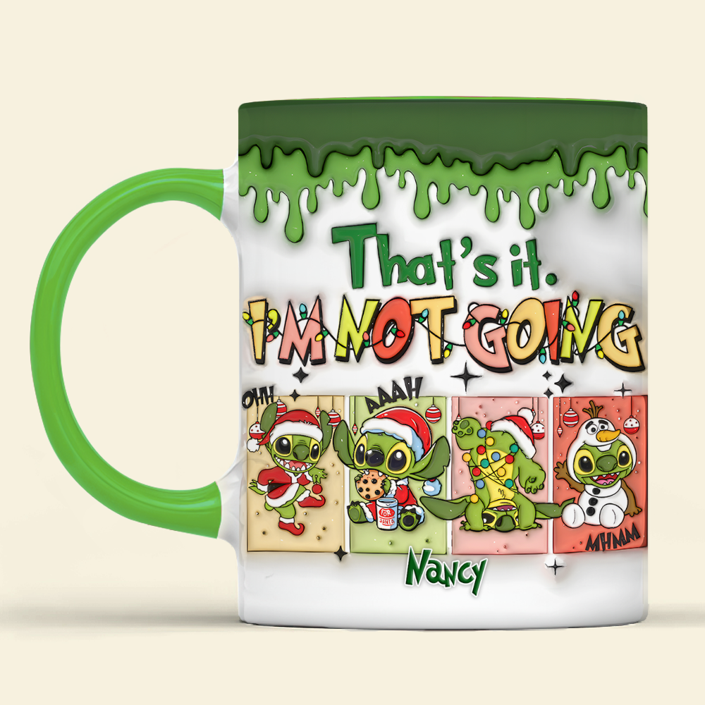 Personalized Alien Christmas Mug - Fun Holiday Gift