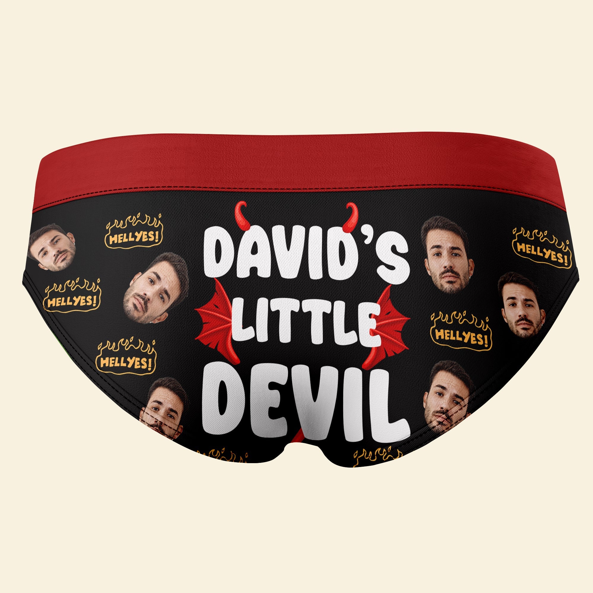 Personalized Women's Briefs: David's Little Devil Boxer Briefs PopCulturePrints