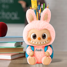 Load image into Gallery viewer, Bring Joy with Our Cute Bunny Wooden Pen Holder - Personalized Gift for Kids Pen Holder PopCulturePrints
