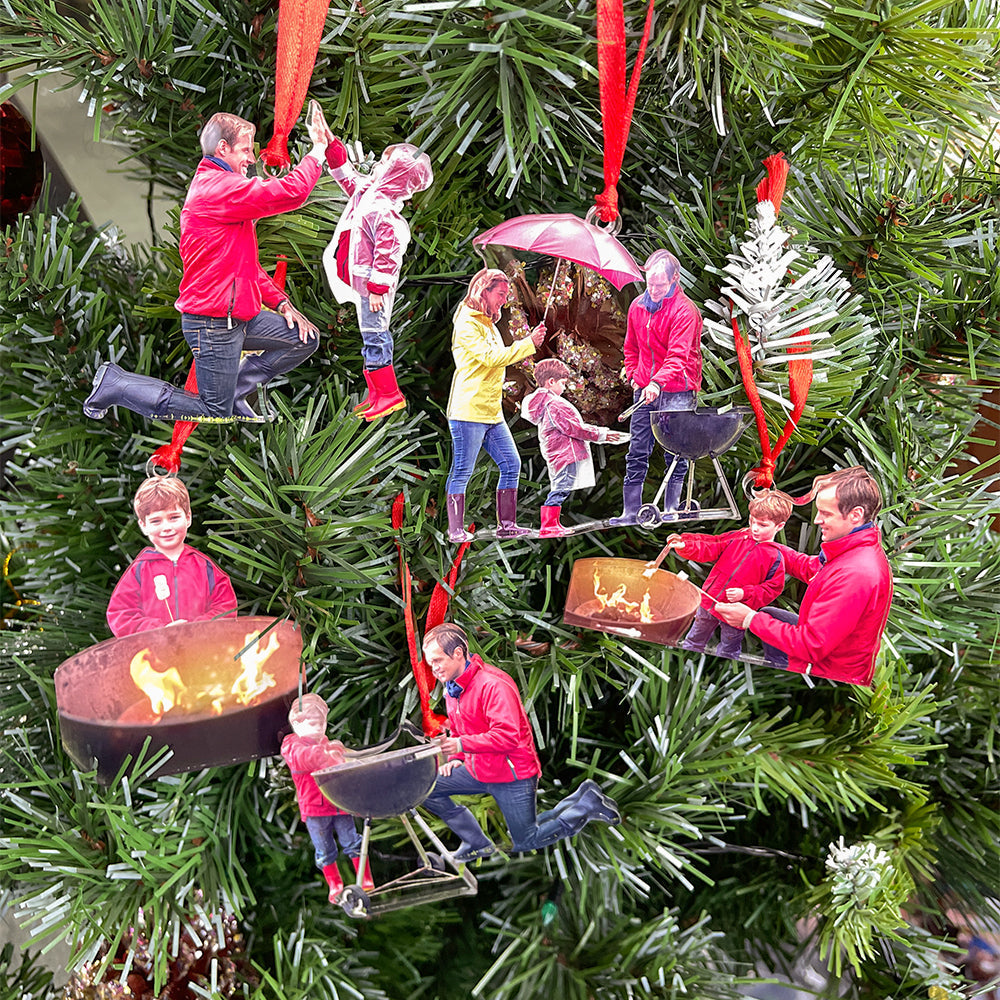 Custom BBQ Grilling Ornaments - Personalized Photo Gifts Ornament PopCulturePrints