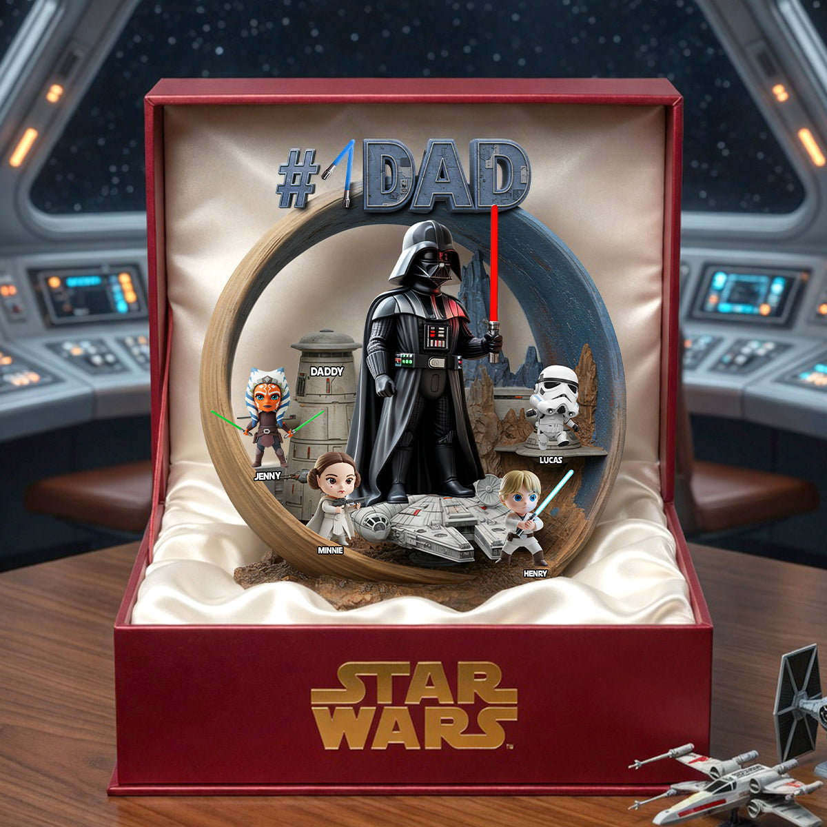 #1 Dad: The Ultimate Father's Day Gift - Personalized Acrylic Plaque for Dads and Grandpas Shaped Plaques PopCulturePrints