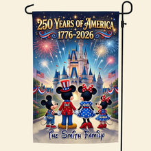 Load image into Gallery viewer, Patriotic Family Garden Flag - Personalized Gifts For Family 04TYDT030626 Garden Flag PopCulturePrints
