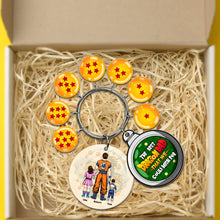 Load image into Gallery viewer, Custom Dragon Ball Inspired Keychain for Dad - Perfect Father&#39;s Day Gift Keychains PopCulturePrints
