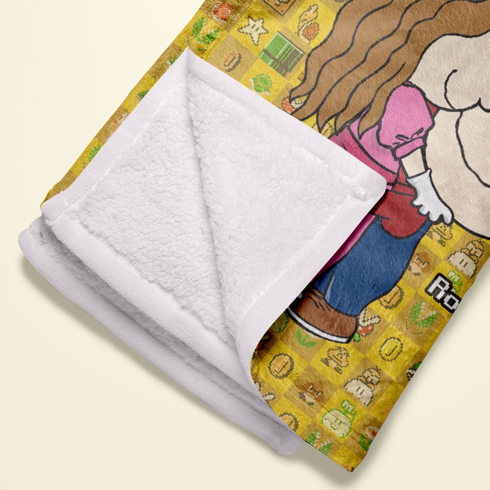 Personalized Mario Theme Couple Blanket Blanket PopCulturePrints
