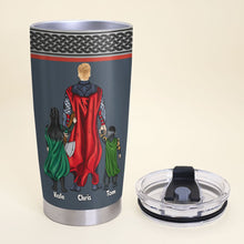 Load image into Gallery viewer, Mighty Dad Personalized Tumbler - Unique Gift For Superhero Dads Tumbler Cup PopCulturePrints
