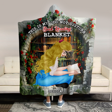 Load image into Gallery viewer, Cozy Personalized Book Lover Blanket Hoodie
