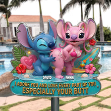 Load image into Gallery viewer, Adorable Couple Metal Sign - Personalized Gift for Couples
